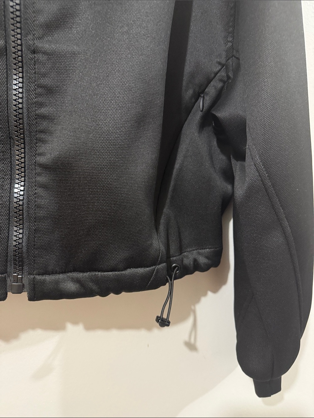 Zara Bomber Hooded Jacket Small Oversized Black - Picture 4 of 8